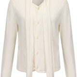 Camden Scarf Cardigan (Lightweight) - Ivory