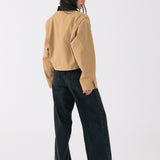 Cropped Barn Jacket - Sand