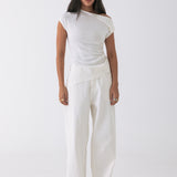 Nico Asymmetric Tee - White