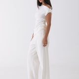 Nico Asymmetric Tee - White