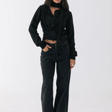Lila Wide Leg Jean - Black