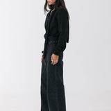 Lila Wide Leg Jean - Black
