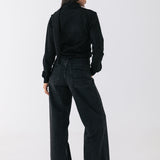 Lila Wide Leg Jean - Black