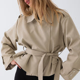 Mason Belted Trench - Tan
