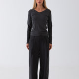 Mira Tailored Pant - Charcoal