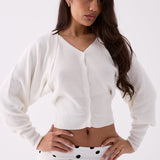 Mara Knit Cardigan - White