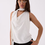Camilla Scarf Top - White