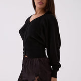 Mara Knit Cardigan - Black