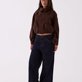 Darcy Cropped Trench - Brown