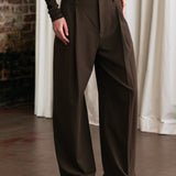 Mira Tailored Pant - Brown