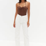 Palermo Halter Top - Chocolate