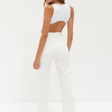 Sade Sleeveless Bodysuit - White