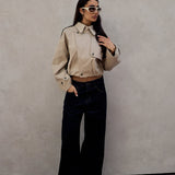 Darcy Cropped Trench - Tan