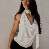 Camilla Scarf Top - White