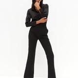 Side Split Pants - Black