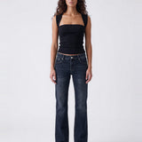 Remi Low Front Top Black - front view