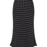 Inez Polka Dot Skirt - Black