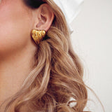 Heart Earrings - Gold