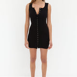 Ava Mini Dress - Black