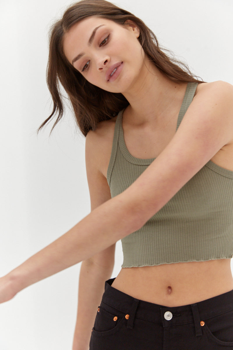 Lou Crop - Khaki