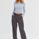 Wool Malene Pants - Grey