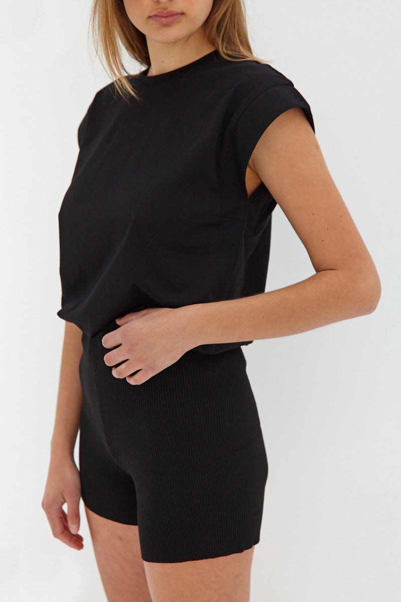 Knit Shorts - Black