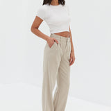 Wool Malene Pants - Sand