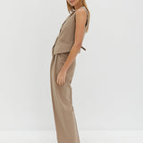 Alfie Trouser Pants - Tan