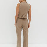 Alfie Trouser Pants - Tan