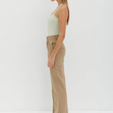 Knit Halter Top - Matcha Check
