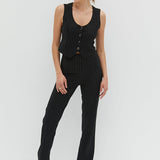 Harlow Vest - Pinstripe