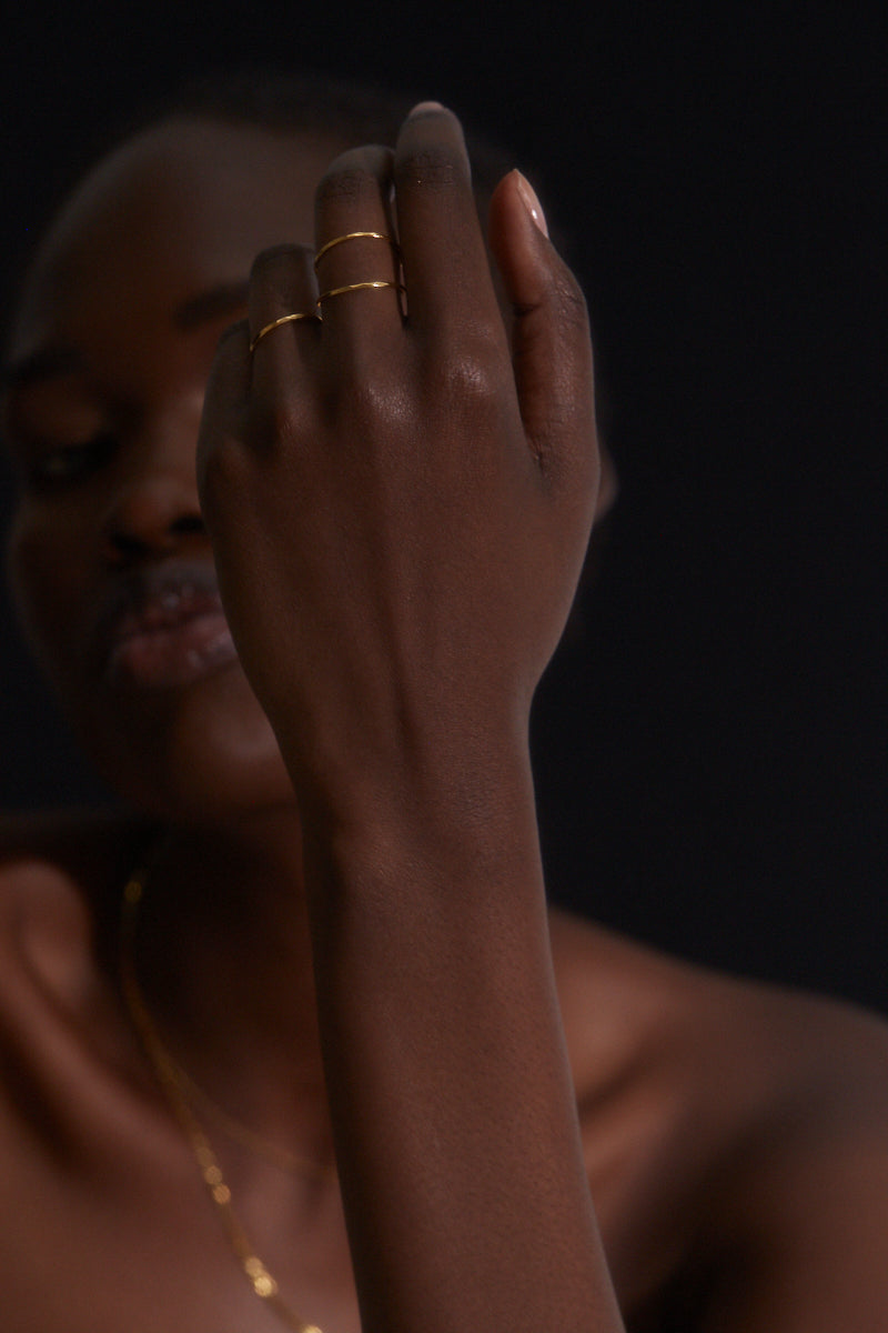 Hammered Ring - Gold Plated