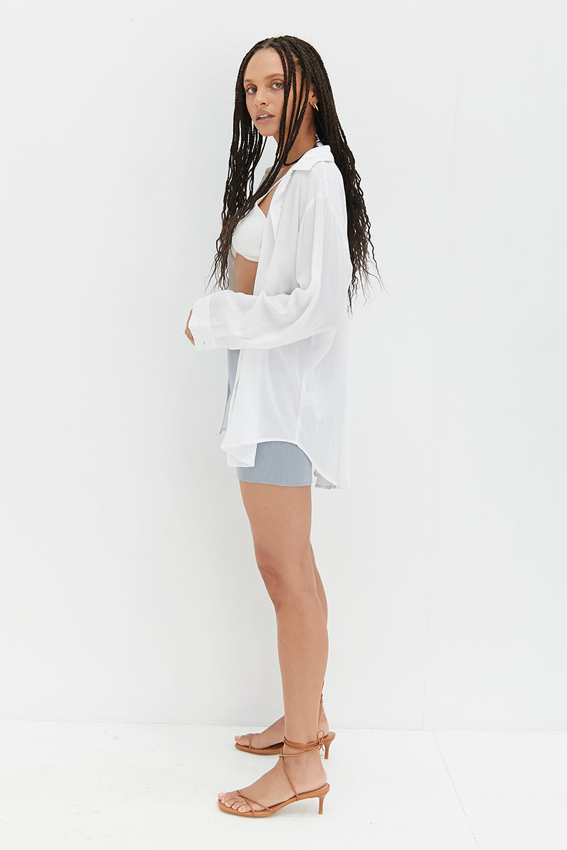 Knit Shorts - Baby Blue