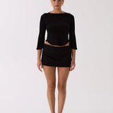 Lola Mini Skirt - Black