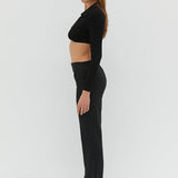 Antonio Crop Top - Black