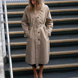 Belted Trench Coat - Tan