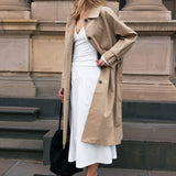 Belted Trench Coat - Tan