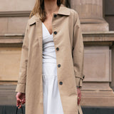 Belted Trench Coat - Tan