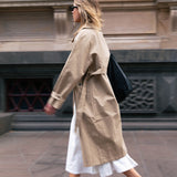 Belted Trench Coat - Tan