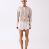 Lucia Linen Short - White