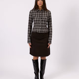 Margot Check Shirt - Black