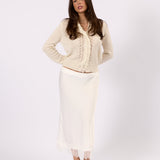 Clara Knit Cardigan - White