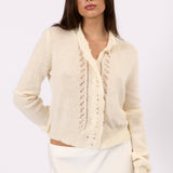 Clara Knit Cardigan - White