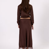 Clara Knit Cardigan - Brown