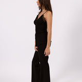 Isla Lace Trim Cami - Black