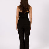 Isla Lace Trim Cami - Black