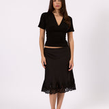 The Lace Skirt - Black