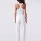 Lace Trim Tank White - back view