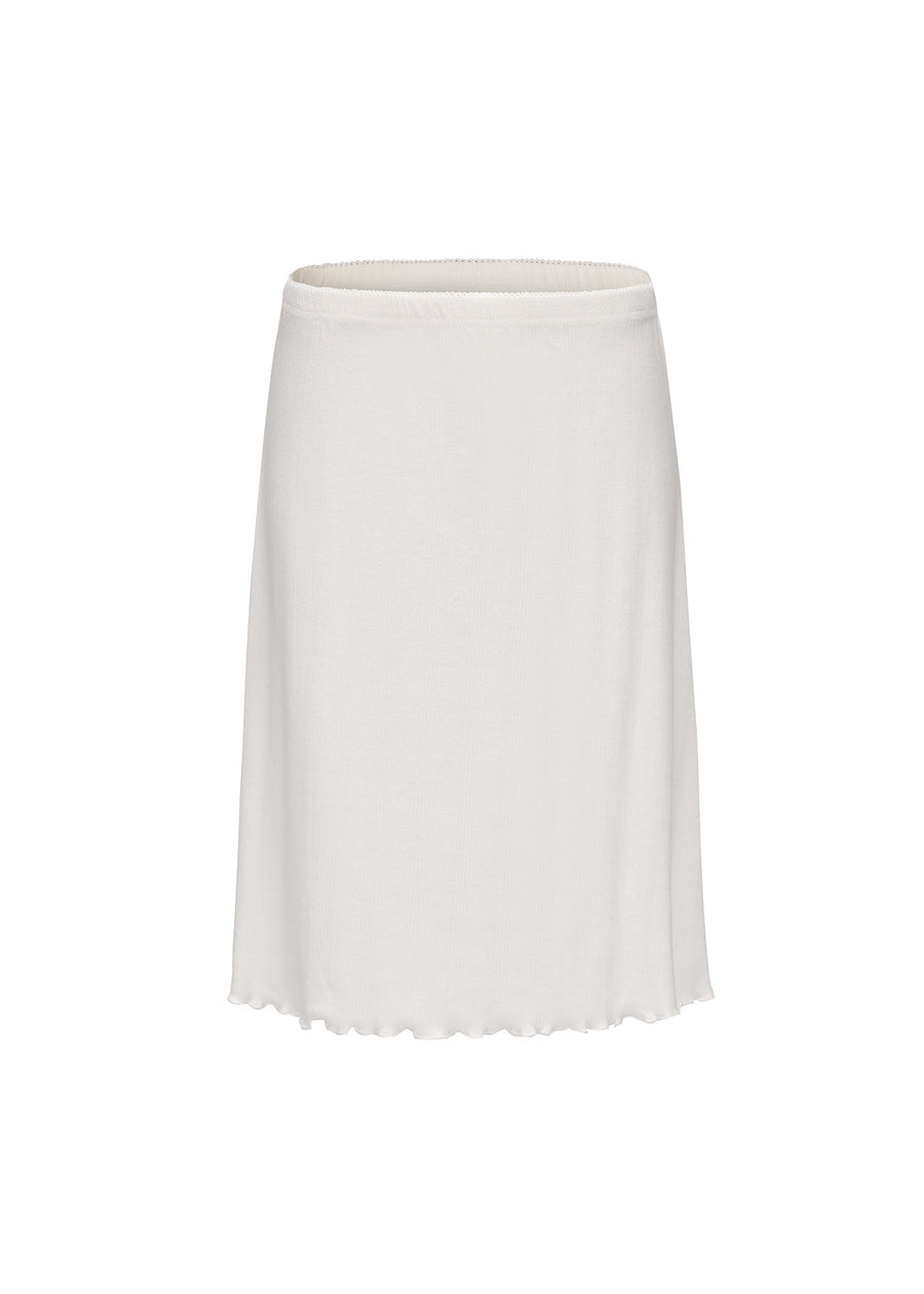 Andrea Pointelle Skirt - White