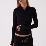 Ryan Skirt in Black – close up detail